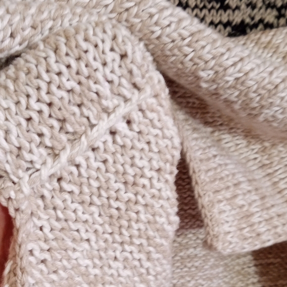 Pure Handknit 100% cotton sleeveless cowl neck sweater women's size M/L - Picture 9 of 9